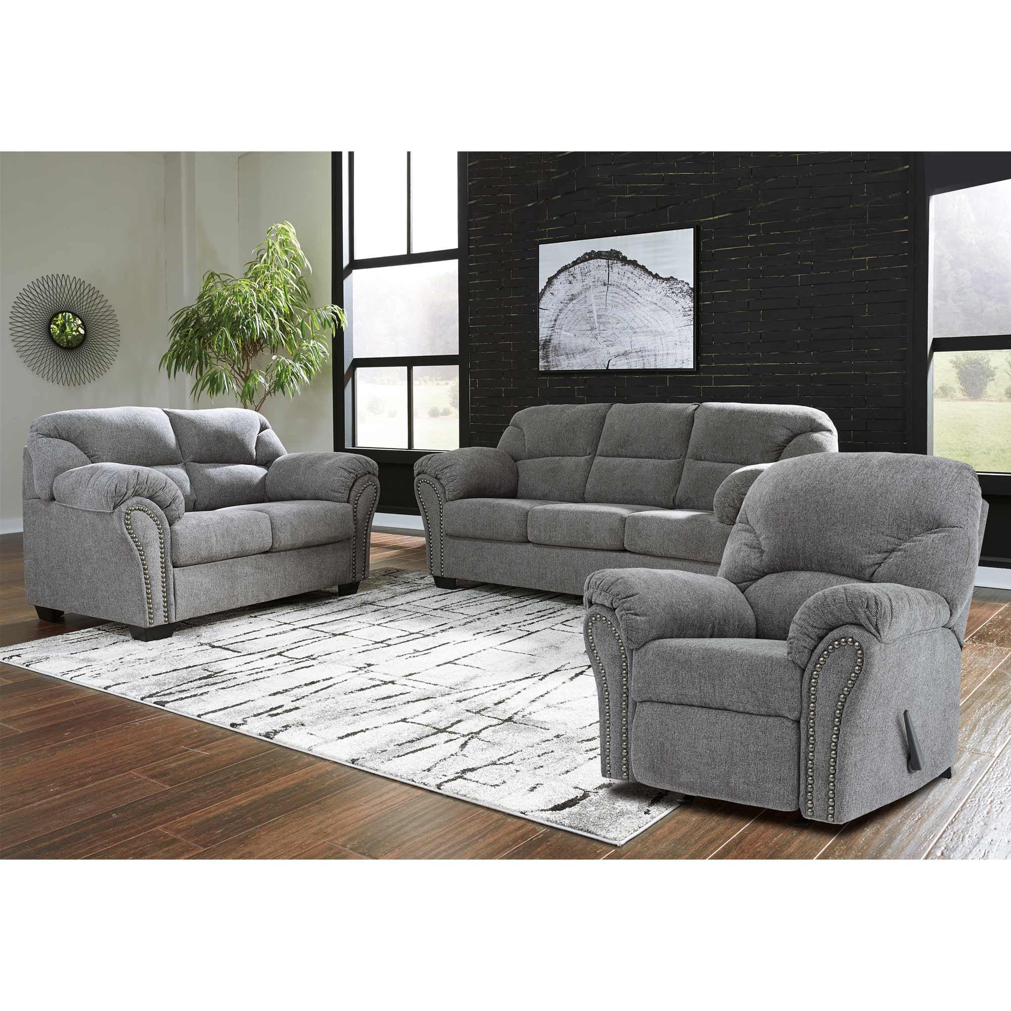 Allmax pewter deals sofa and loveseat